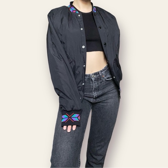 King Louie black bomber jacket - Picture 2 of 5